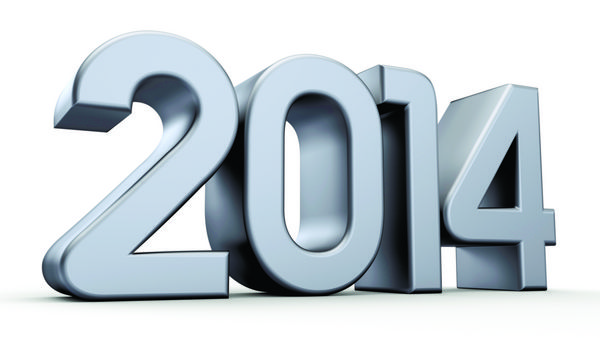 نقره ای سال نو مبارک 2014 سه بعدی
