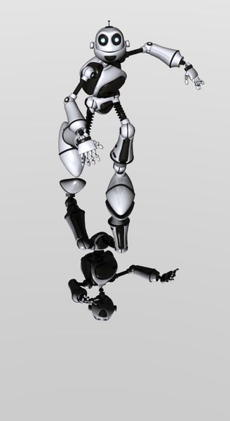 Robot Toon ربات در حال اجرا