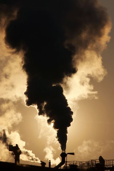 گرمایش جهانی - آلودگی گازی هوا