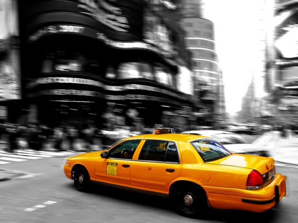 تاکسی در زمان های میدان در شهر نیویورک