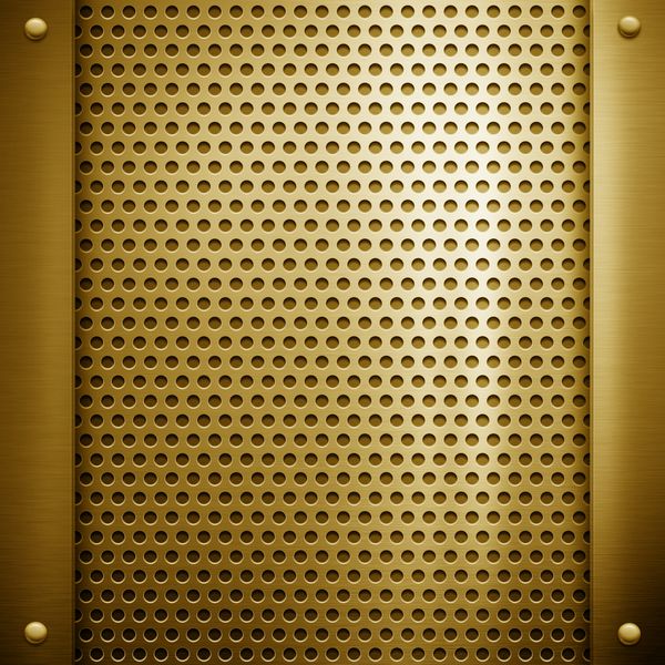 قالب فلزی طلایی