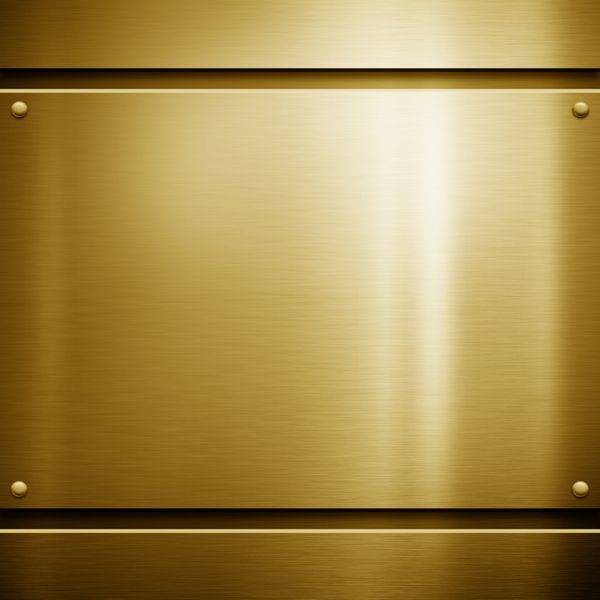 قالب فلزی طلایی