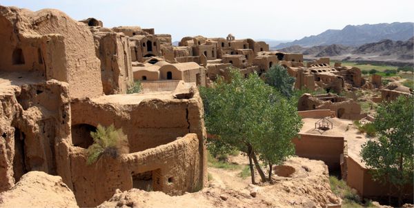 روستای متروک خرانق در نزدیکی یزد ایران