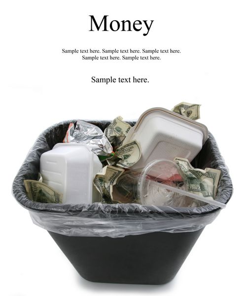 پول پرتاب شده با زباله