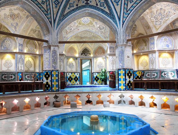 حمام تاریخی سلطان امیر احمد کاشان ایران