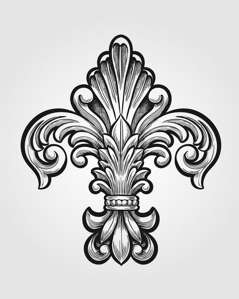 وکتور Fleur de Lis زیبا