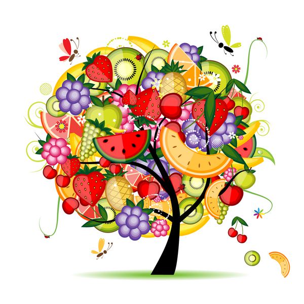 درخت میوه انرژی برای طراحی شما