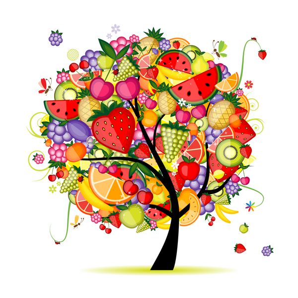 درخت میوه انرژی برای طراحی شما