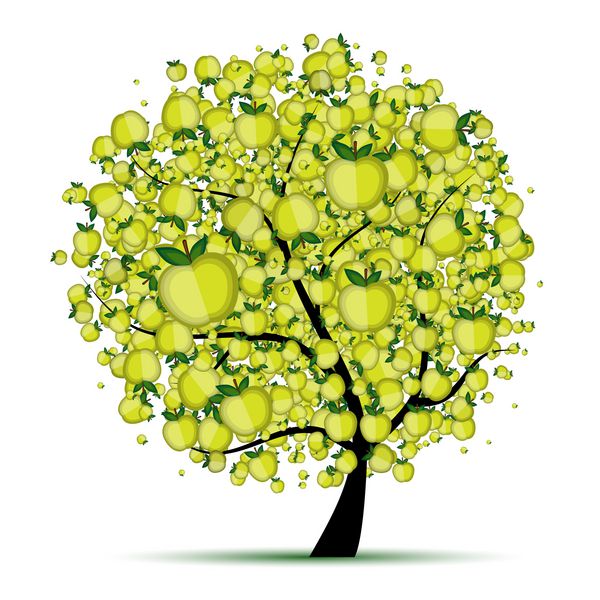 درخت سیب انرژی برای طراحی شما