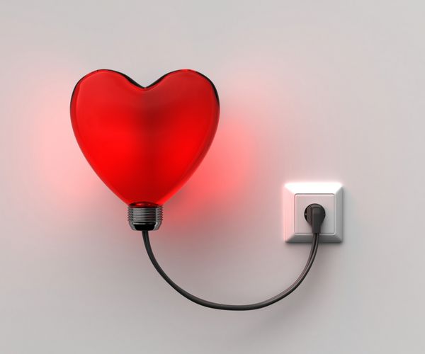 چراغ قلب قرمز