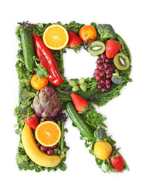 الفبای میوه و سبزیجات - حرف R