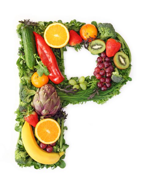 الفبای میوه و سبزیجات - حرف P