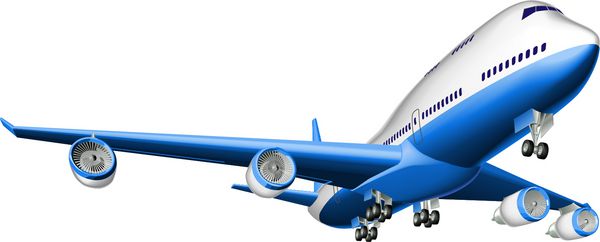 تصویری از یک هواپیمای مسافربری بزرگ