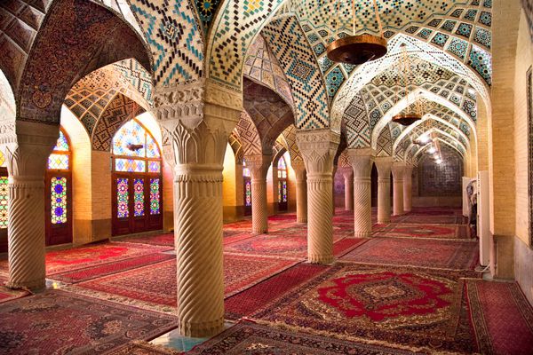 مصلای مسجد نصیرالملک شیراز ایران