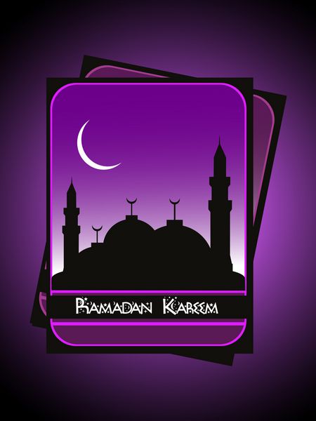 وکتور کارت ماه رمضان با ارائه