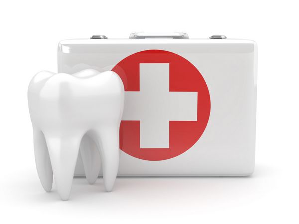 دندان شناسی کیت دندان و پزشکی در پس زمینه جدا شده سفید 3 بعدی