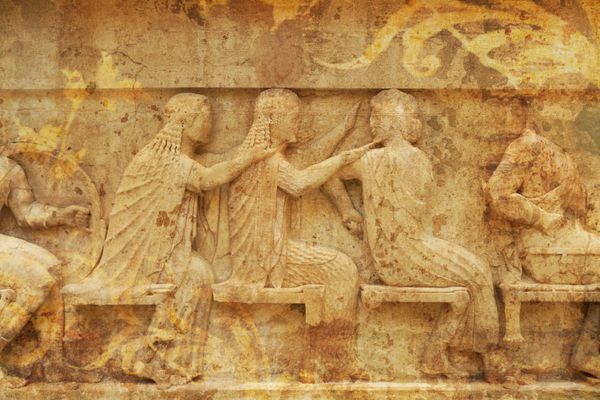 نمای هنری مجسمه یونان باستان