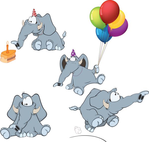 مجموعه کارتون فیل ها