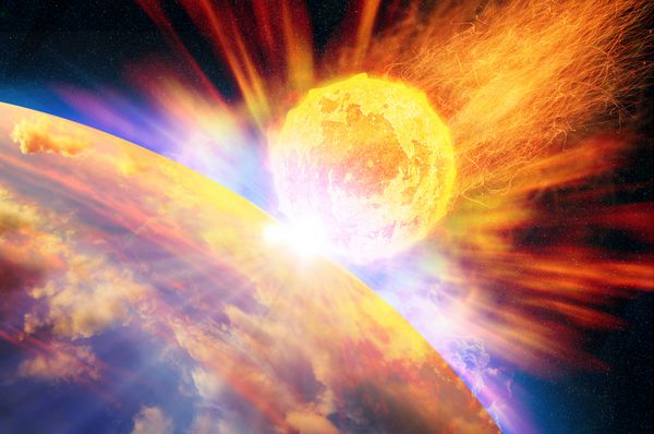 تصادف جهانی - برخورد یک سیارک با زمین