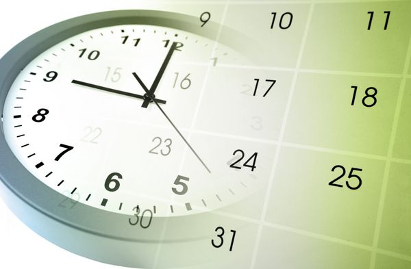ترکیب صفحه ساعت و تقویم