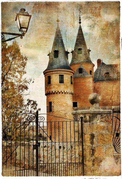 قلعه آلکازار - سری به سبک نقاشی قرون وسطایی اسپانیا