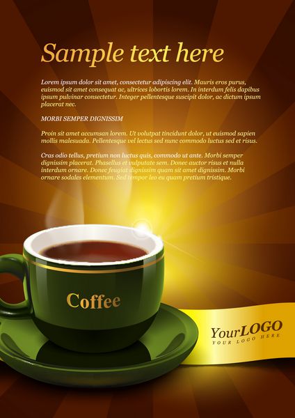 قالب قهوه برای تبلیغات
