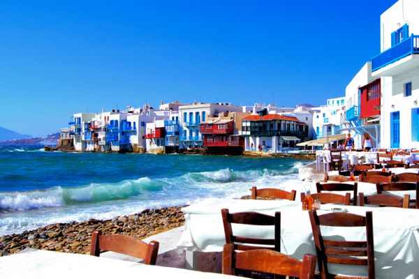 محله ونیز کوچک رنگارنگ جزیره میکونوس یونان