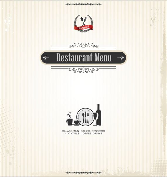 طراحی منوی رستوران
