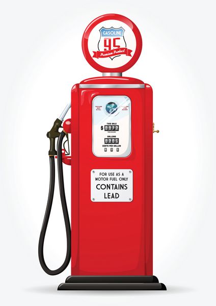 طراحی رترو پمپ بنزین