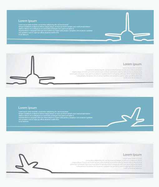 بنرهای هواپیما - وکتور