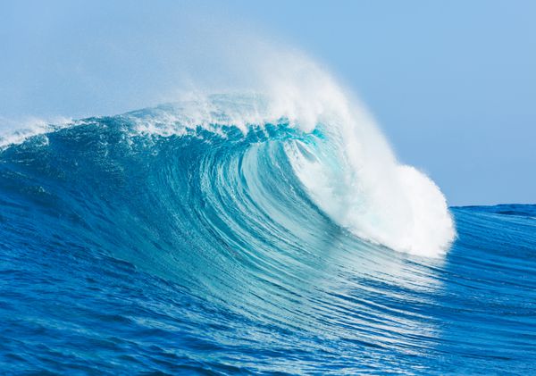 موج آبی اقیانوس
