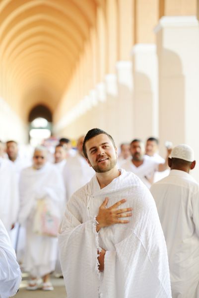زائر مسلمان در مکه