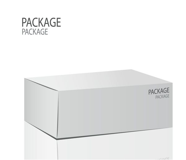 بسته بندی طرح جعبه سفید 2 وکتور