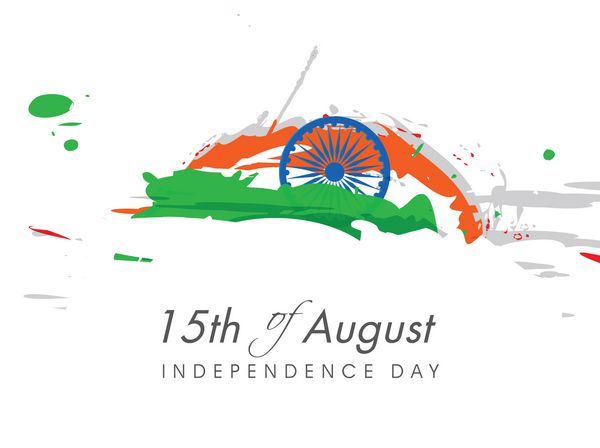 پس زمینه انتزاعی روز استقلال هند