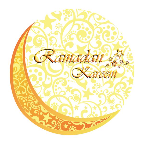 تبریک ماه مبارک رمضان به خط عربی کارت تبریک اسلامی ماه مبارک رمضان کریم وکتور