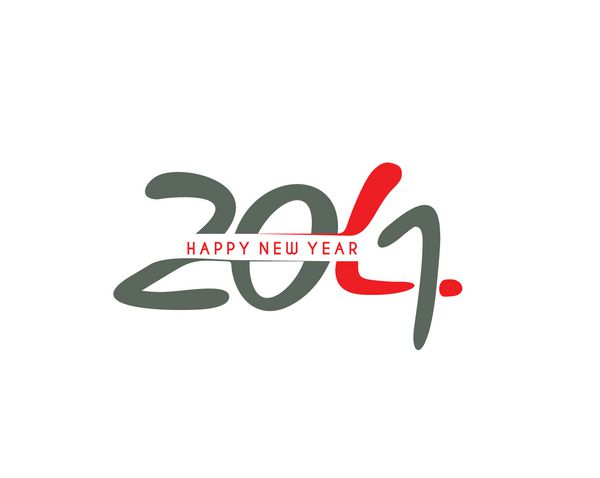 طراحی متن سال نو مبارک 2014