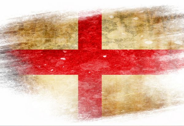 پرچم انگلیسی با چند افکت و خطوط گرانج