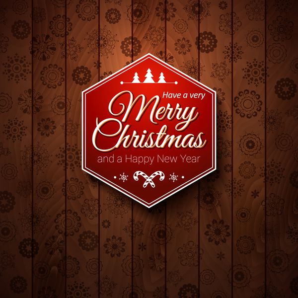 برچسب تایپوگرافی کریسمس مبارک و سال نو مبارک از آن برای طراحی تعطیلات زمستانی خود استفاده کنید وکتور