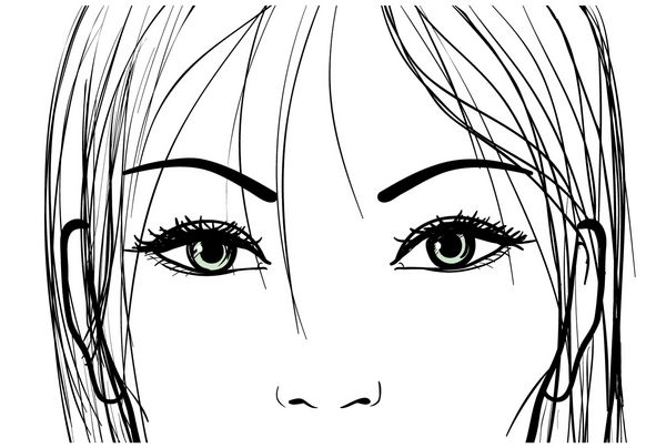 چشمان زیبای زن