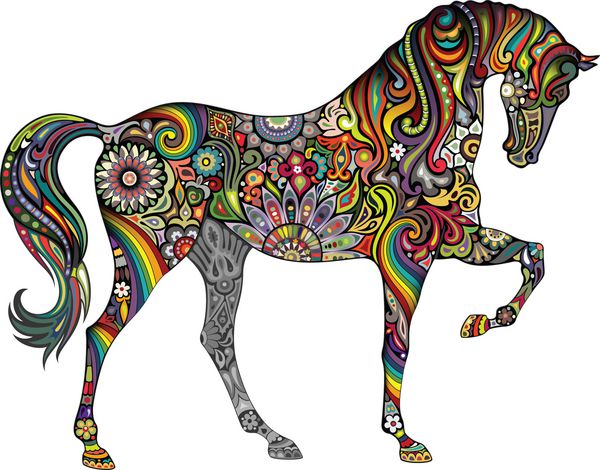اسب و رنگین کمان