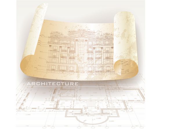 قالب با عناصر طراحی معماری برای سایت کسب و کار شما