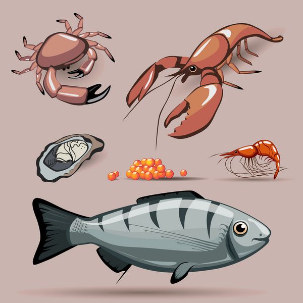 ست غذاهای دریایی