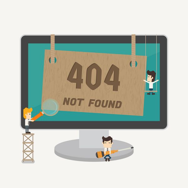 صفحه یافت نشد خطای 404 فرمت وکتور