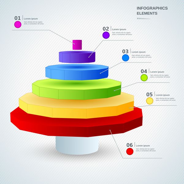 تصویر عناصر طراحی اینفوگرافیک برای کسب و کار و ارائه