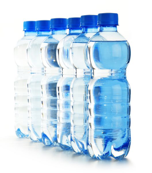 ترکیب با بطری های پلاستیکی پلی کربنات آب معدنی