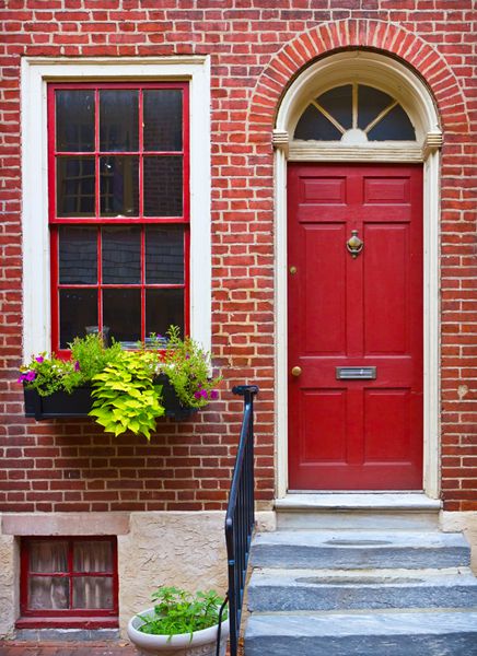 خانه تاریخی رنگارنگ در فیلادلفیا پنسیلوانیا