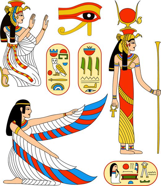 مجموعه وکتور - ایزیس الهه مصری