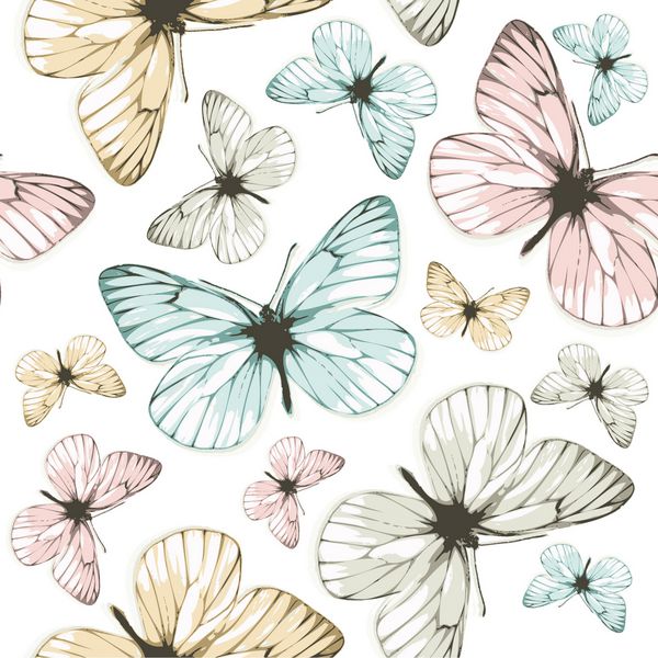پروانه های آپوریا پس زمینه قابل کاشی