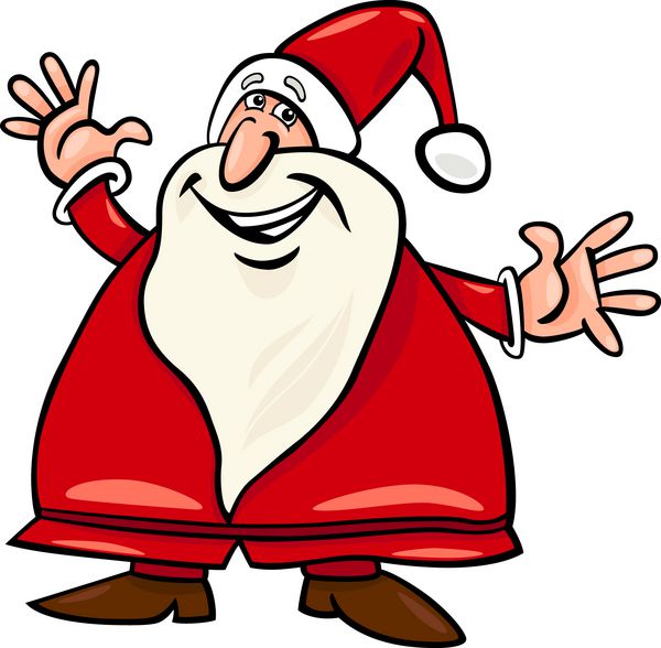 تصویر کارتونی کریسمس مبارک بابا نوئل یا پاپا نوئل