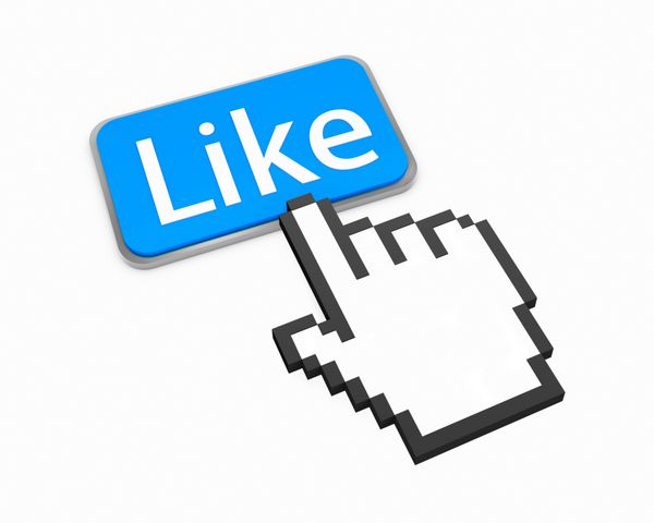 نشانگر ماوس به شکل دست انگشت شست مانند مرد به بالا اشتراک گذاری فیس بوک اشتراک گذاری خوب رسانه های اجتماعی اشتراک گذاری نمادهای سه بعدی دکمه تصویر صفحه کلید